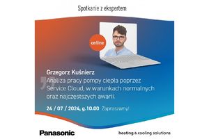 Otwarty webinar Panasonic w temacie analizy pracy pomp ciepła poprzez Service Cloud 