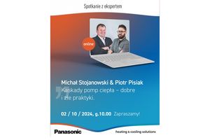 Dowiedz się o możliwościach pomp ciepła w kaskadzie podczas bezpłatnego webinaru Panasonic 