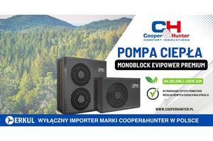 Pompa ciepła EVIPOWER PREMIUM Cooper&Hunter na liście ZUM 