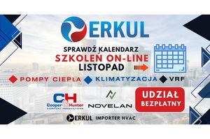Sprawdź kalendarz szkoleń ON-LINE w listopadzie –  klimatyzacje oraz pompy ciepła!