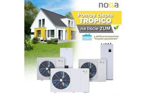 Pompy ciepła NOXA Tropico na zaktualizowanej liście ZUM