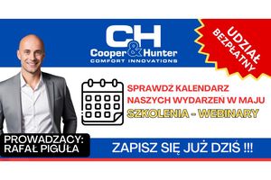 Szkolenia i webinary z COOPER&HUNTER – Sprawdź kalendarz
