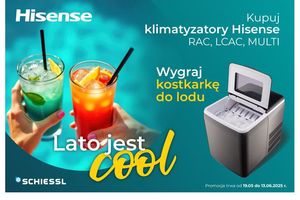 Kupuj urządzenia Hisense serii RAC, LCAC i MULTI i odbierz kostkarkę do lodu!