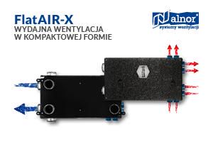 Rekuperator podtynkowy Alnor FlatAIR – wydajna wentylacja w kompaktowej formie