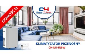 Nowość w ofercie  COOPER&HUNTER - przenośny klimatyzator  CH-M14N5W