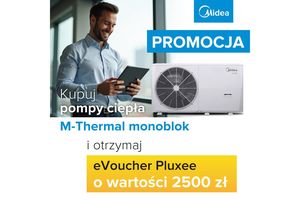 Kup pompę ciepła Midea M-Thermal i odbierz eVoucher Pluxee o wartości 2500 zł!