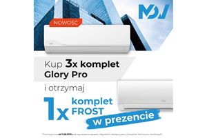 Promocja 3+1. Kup 3 komplety Glory Pro o dowolnej wydajności i otrzymaj komplet Frost 2,6 lub 3,5 kW w prezencie