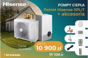Pakiet pompy ciepła Hisense Split + akcesoria