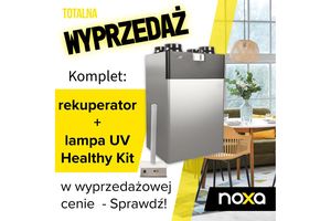 Totalna wyprzedaż zestawów - rekuperator NOXA NXCFA-350TV1 + lampa UV Healthy Kit