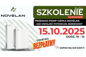Zapraszamy na szkolenie - 15.10.25 - Przewagi pomp ciepła NOVELAN – Jak uwolnić potencjał biznesowy?