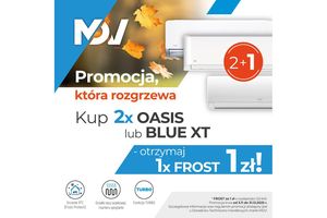 Kup 2x MDV OASIS lub BLUE XT i odbierz klimatyzator MDV FROST za 1 zł!
