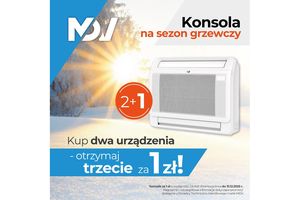 Promocja MDV „2+1” na klimatyzatory KONSOLA z serii OFFICE