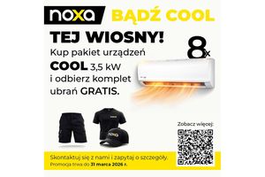 Marzec z NOXA - kup pakiet 8x COOL 3,5 kW i odbierz zestaw odzieży gratis