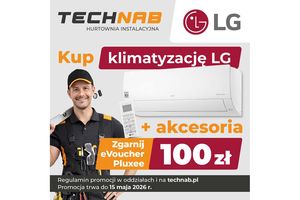 Wiosenna promocja TECHNAB - kup klimatyzację LG + akcesoria i odbierz eVoucher Pluxee o wartości 100 zł