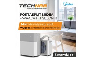PortaSplit 3,5 kW od Midea ponownie w ofercie Technab - przenośna klimatyzacja w standardzie split