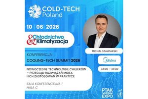 Cooling-Tech Summit 2026 na Targach Cold-Tech Poland - nowoczesne technologie chillerów Midea w praktyce