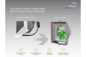 VOLCANO z nową, fabrycznie montowaną tacą ociekową
