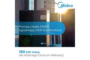 Pompy ciepła marki Midea z serii MARS w OSiR Świebodzice. Powstał film referencyjny z realizacji