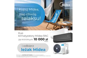 Kup klimatyzatory Midea RAC i odbierz leżak - letnia promocja Midea
