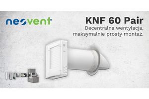 Rekuperator ścienny Neovent KNF 60 PAIR wraca do Iglotech!