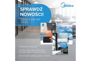 Aktualizacja cenników Midea - przegląd oferty urządzeń klimatyzacyjnych, pomp ciepła i systemów wody lodowej