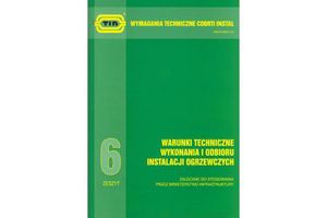 Wymagania techniczne COBRTI INSTAL 6. WARUNKI TECHNICZNE WYKONANIA I ODBIORU INSTALACJI OGRZEWCZYCH