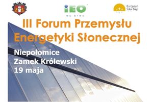 III Forum Przemysłu Energetyki Słonecznej już za miesiąc