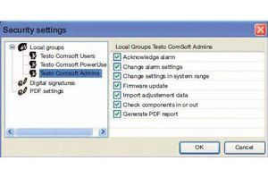 Oprogramowanie do systemu testo Saveris zgodne z regulacją 21 CFR Part 11