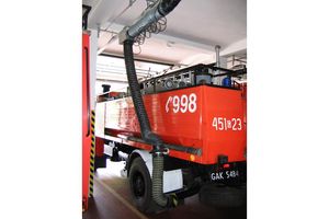 Odsysacze spalin Klimawent dla jednostek Straży Pożarnych