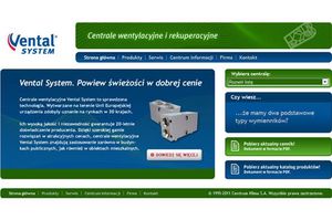 Vental.pl: nowa strona produktowa central wentylacyjnych