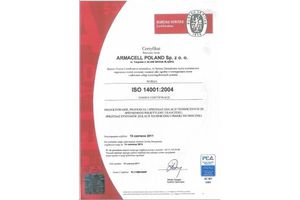 Armacell z ekologicznym certyfikatem ISO 14001