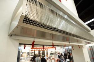 Nowoczesne kurtyny powietrzne z blachy perforowanej MEVACO