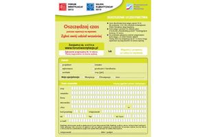 Forum Wentylacja 2012 - formularz zgłoszenia, informacje praktyczne