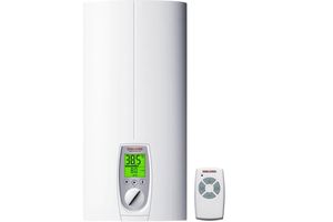 Jubileuszowy model w pełni elektronicznego ogrzewacza DHE firmy Stiebel Eltron z okazji 25-lecia obecności na rynku