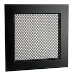 Kratka wentylacyjna metalowa z siatką 14x14cm czarna 