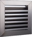 Kratka wentylacyjna metalowa z żaluzją stałą inox 140x140