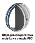Motylkowe przeciwpożarowe klapy odcinające Lindab FBC