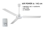 Wentylator AIR POWER 142 cm z regulatorem