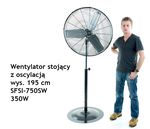 Wentylator stojący z oscylacją wys. 195 cm SFSI-750SW
