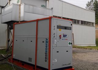 agregaty, testowy, kablami, wężami, elastycznymi, chłodzi